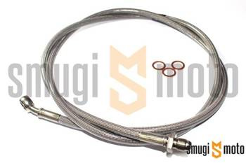 Przewód hamulca przedniego w oplocie stalowym HEL, Suzuki VS 1400 Intruder do zacisków oryginalnych (+30cm)