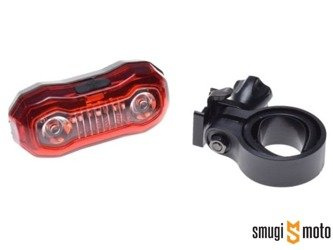 Lampa rowerowa WM, tylna, 5 diód LED, czarna