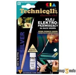 Klej Technicqll, elektroprzewodzący do naprawy ogrzewania szyby, styków, itp. 2g