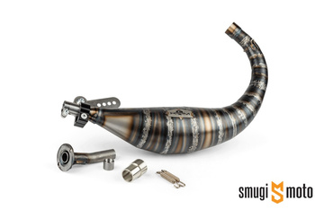 Wydech sportowy dolny KRM, 70-80cc, Minarelli AM (bez końcówki)