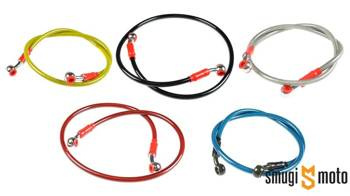Przewód hamulcowy w stalowym oplocie Racing Force V2, 80cm (różne kolory)