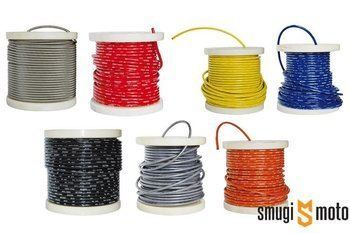 Przewód hamulcowy Fren Tubo, w oplocie stalowym, 1mb (różne kolory)