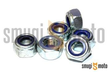 Nakrętka M10x1,00 samokątrująca (np. dzwon sprzęgła Minarelli), na klucz 17mm