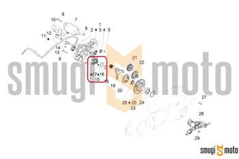 Piasta biegu wstecznego, Piaggio MP3 500