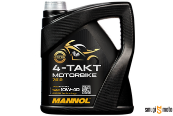 Olej silnikowy Mannol Motorbike 4T 10W40 ESTER + MA2 Syntetyk - 4l