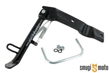 Nóżka boczna Buzzetti, czarna, lewa strona, Aprilia Scarabeo 50-100 -04 (silnik Minarelli)