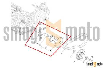 Wariator, Aprilia SR GT 125 IGET '22- / Piaggio Medley 125 IGET '20- (19x17)