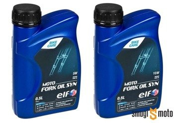Olej do amortyzatorów Elf Moto Fork Syn Oil, 500ml (100% syntetyk) (różne lepkości)
