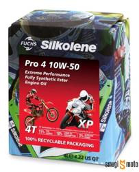 Olej silnikowy Silkolene PRO 4 10W50 4l, SN JASO MA-2 opakowanie biodegradowalne (półsyntetyk)