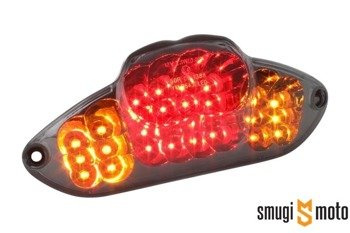 Lampa STR8 LED Black Line z kierunkowskazami, Gilera DNA / Runner (od 08/2005) (E)