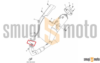 Uszczelka wydechu / pierścień, Yamaha GPD 125-150 NMAX '15- / MT-125 '20- / MWS 125 Tricity '17- / YP 125 X-MAX '21- / XSR 125 '21- / YZF-R 125 '18-