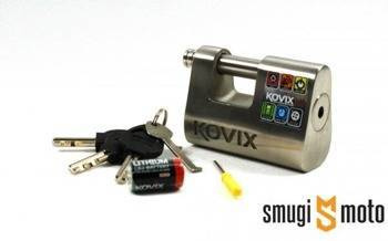 Kłódka z alarmem KOVIX KBL-12 ze stali nierdzewnej